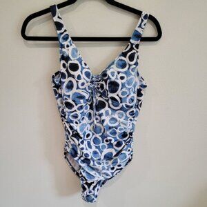 Magicsuit one-piece swimsuit with adjustable tie bust. Size M